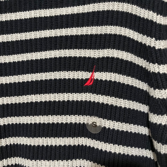 NWT Men Nautica Stripe Knit Sweater size M - Picture 3 of 4